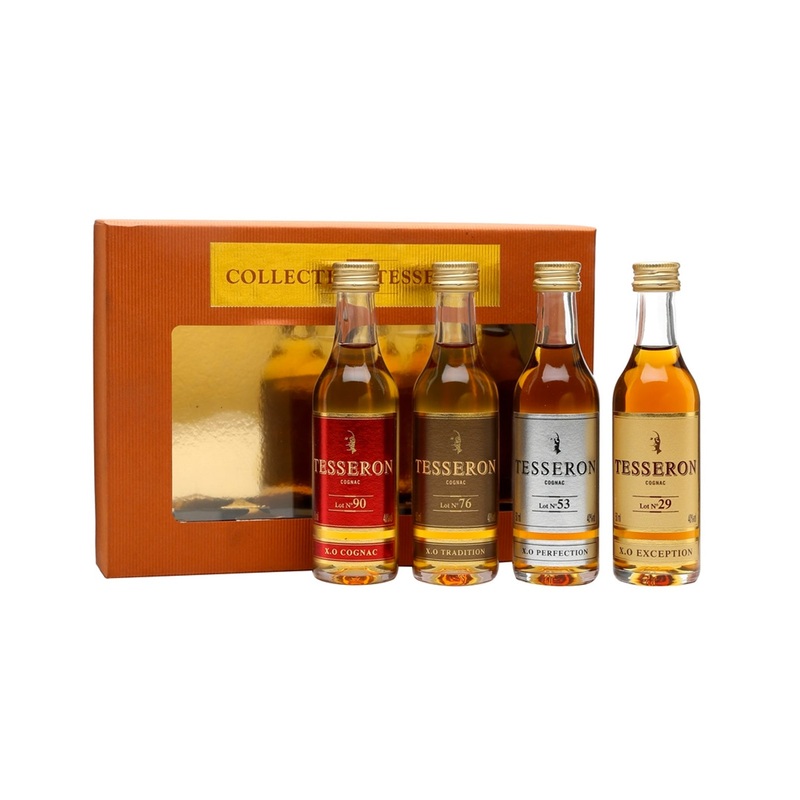 Tesseron Cognac Mini Collection - 4 x 50 ml Bottles