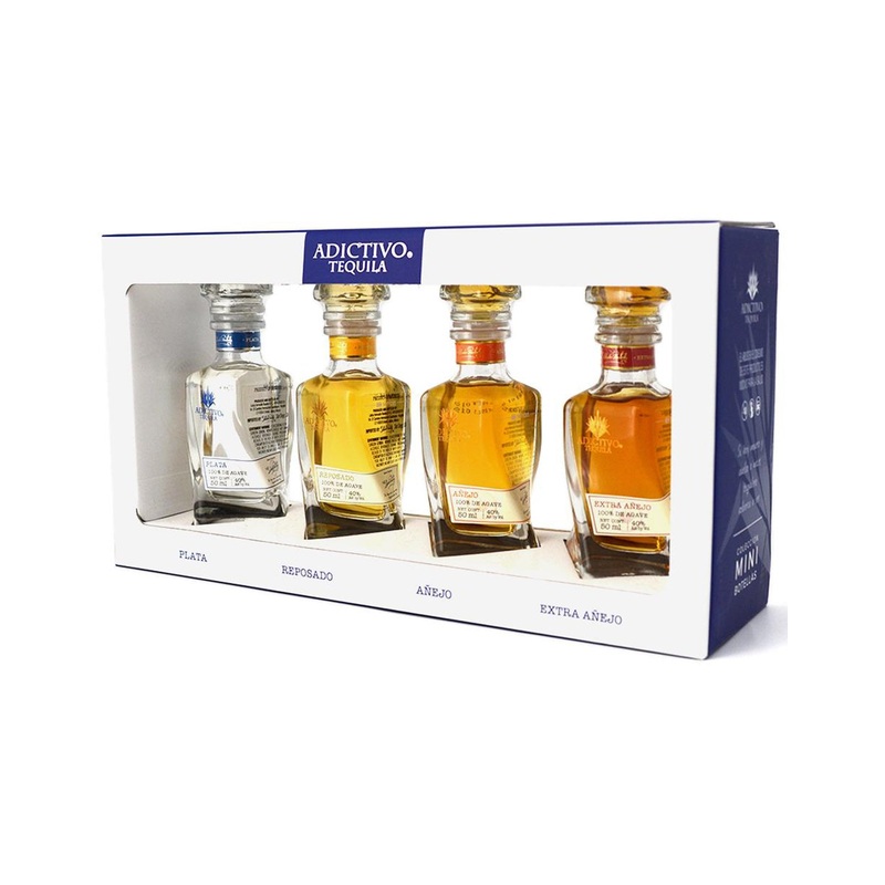 Adictivo Tequila Gift Pack - 4 x 50 ml Bottles