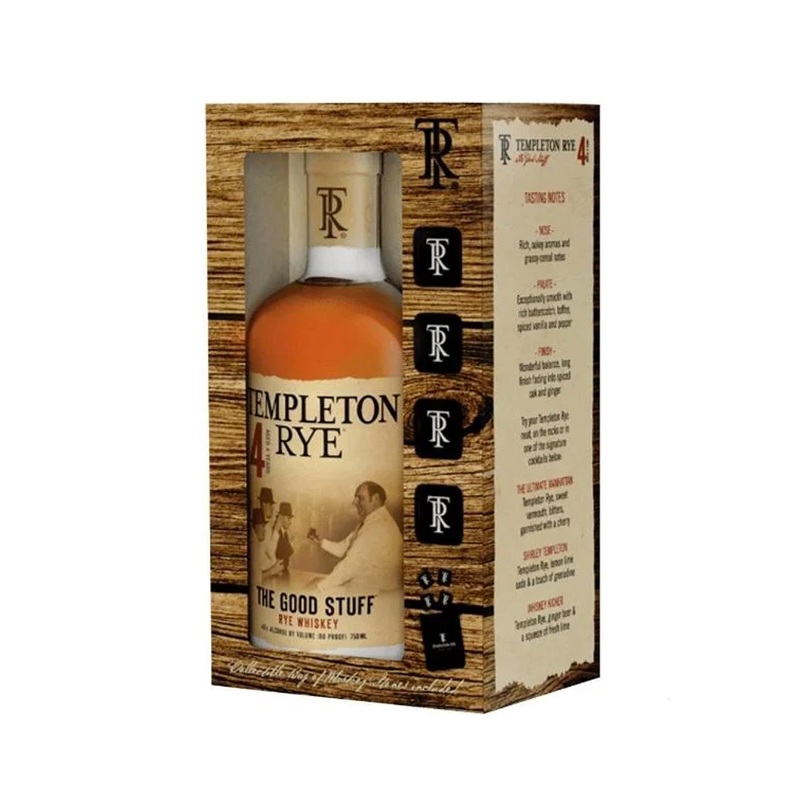 Templeton 4 Year Old Gift Pack with Whisky Stones