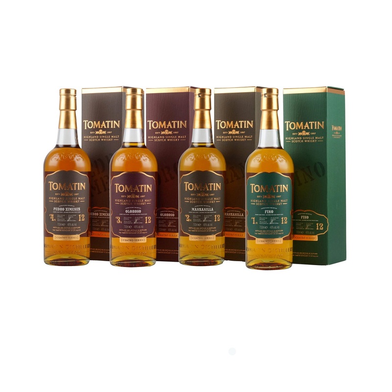 Tomatin Highland Single Malt Cuatro Series - 4 Btls