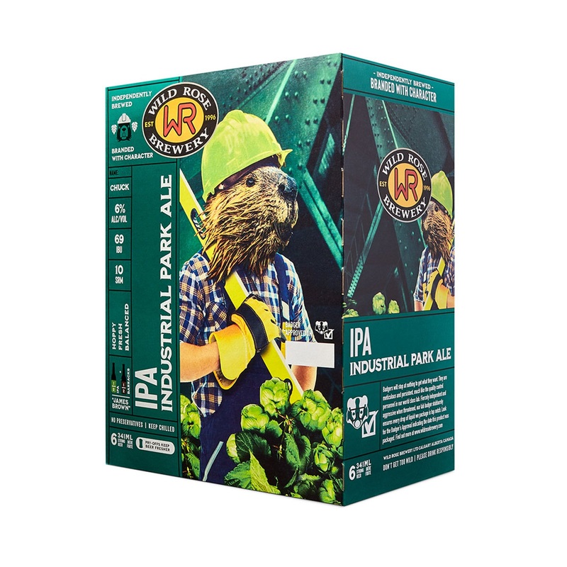 Wild Rose IPA Industrial Park Ale 341 ml - 6 Bottles