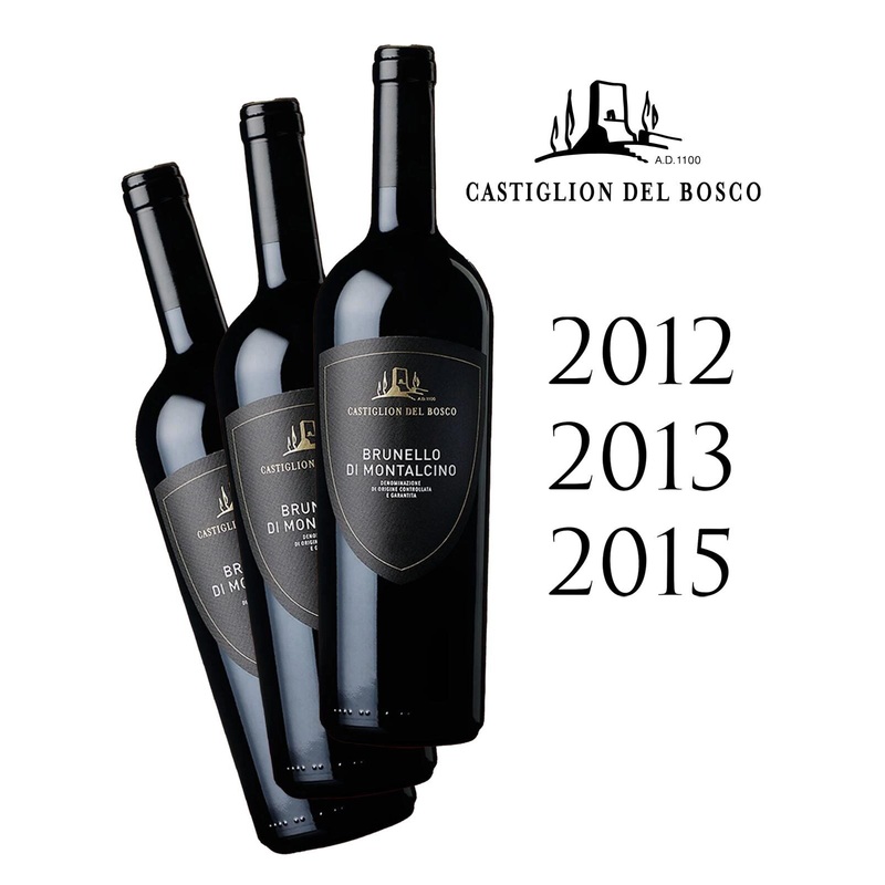 Castiglion del Bosco Brunellos (2012, 2013, and 2015) - Bundled by ZYN