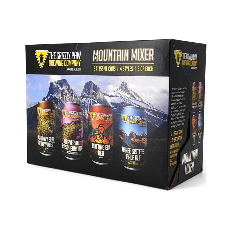 Grizzly Paw Mountain Mixer 355 ml - 12 Cans