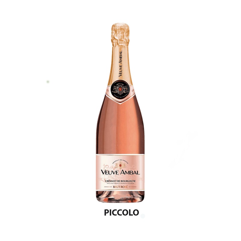 Veuve Ambal Cremant de Bourgogne Brut Rose 200 ml - 24 Bottles