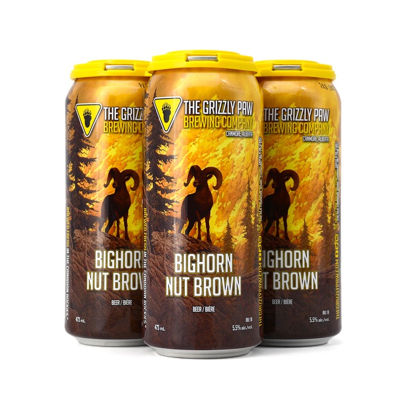 Grizzly Paw Bighorn Nut Brown 473 ml -  4 Cans