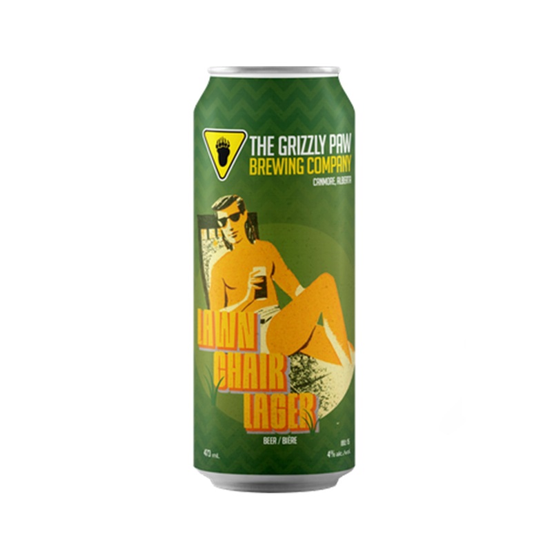 Grizzly Paw Lawn Chair Lager 473 ml -  4 Cans