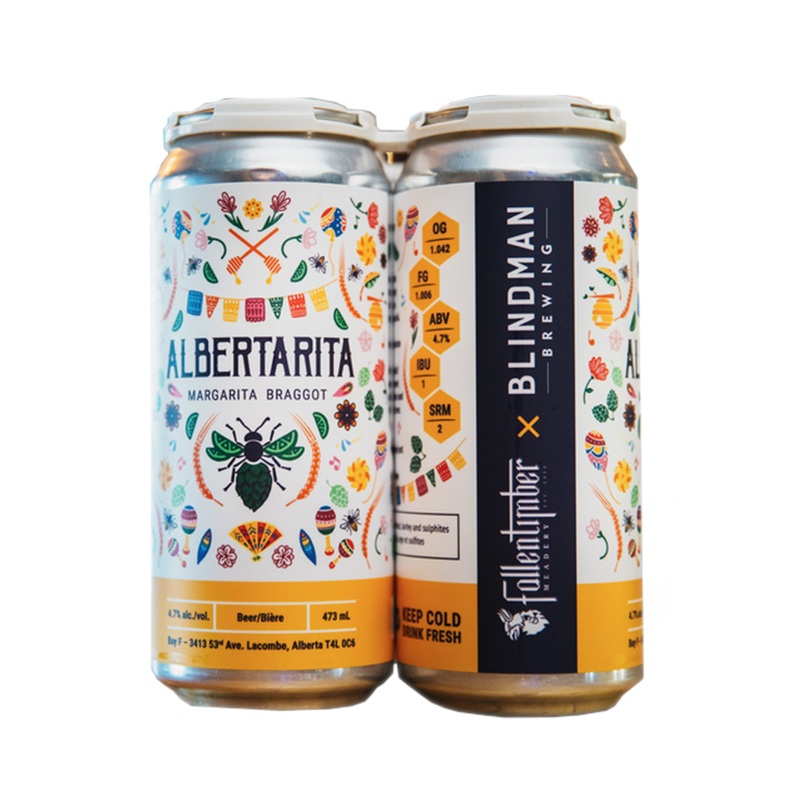 Blindman Albertarita Margarita Braggot 473 ml - 4 cans