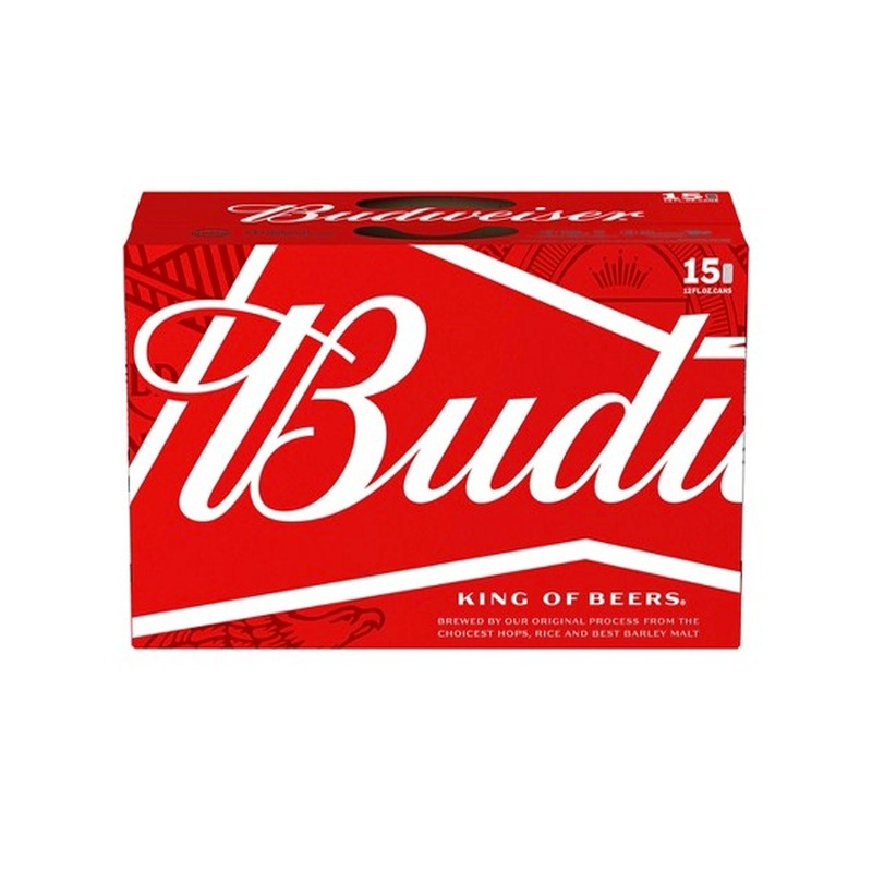 Budweiser 355 ml - 15 Cans