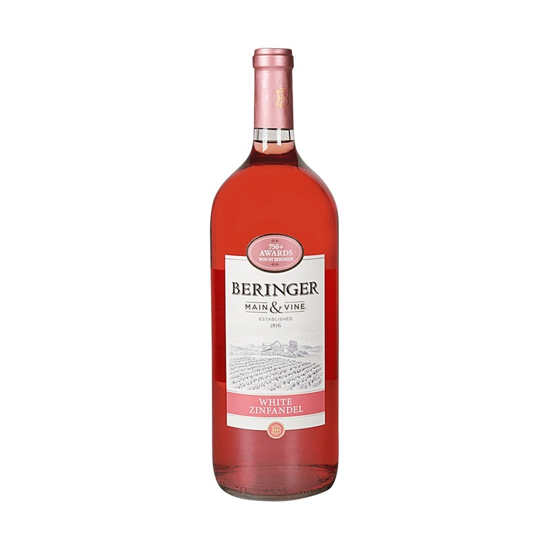 Beringer White Zinfandel Main & Vine 1.5 Litre - 6 Bottles
