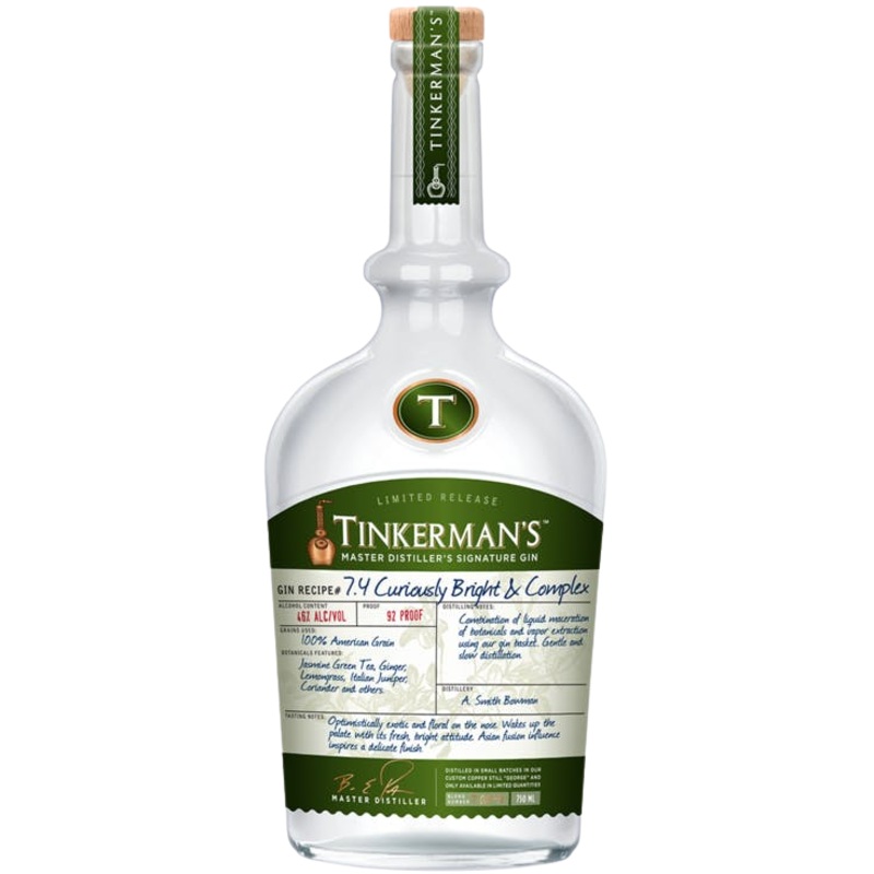 Tinkermans Gin 7.4 Curiously Bright & Complex Gin Limited Release 750 ML
