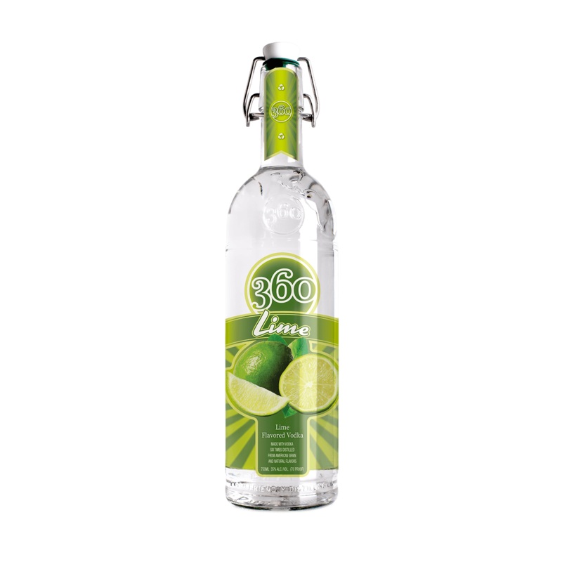 360 Lime Flavored Vodka 750 ML