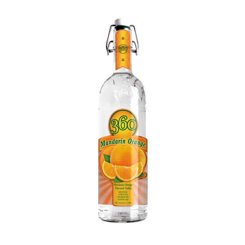 360 Mandarin Orange Flavored Vodka 750 ML