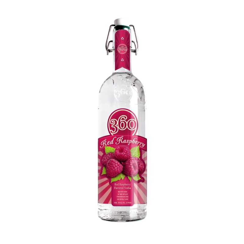 360 Red Raspberry Vodka 750 ML