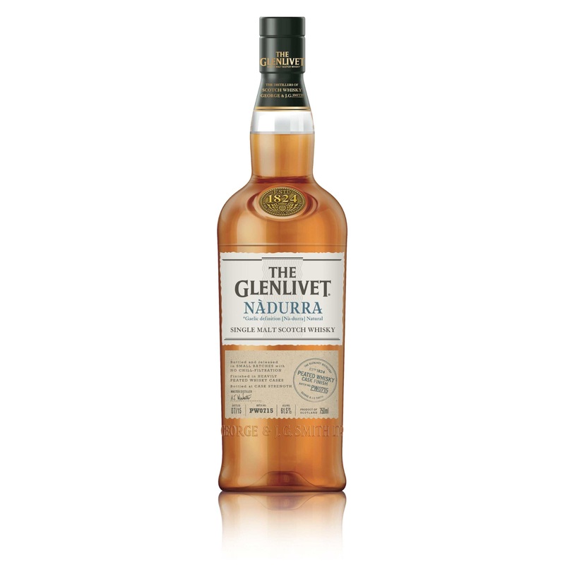 The Glenlivet Single Malt Scotch Nadurra Peated Whisky Cask Finish 123 750 ML