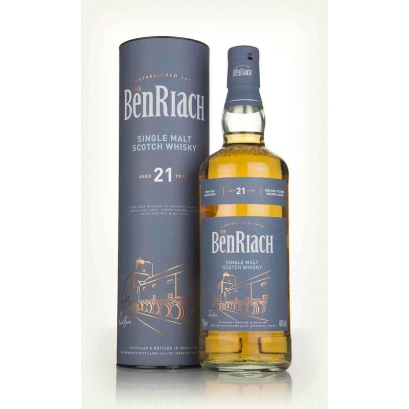 BenRiach 21 Year Old Single Malt Scotch Whiskey 750 ML
