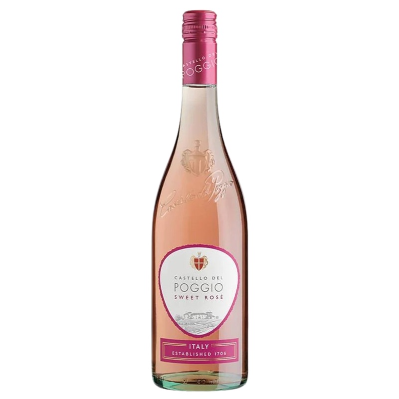Castello Del Poggio Sweet Rose Frizzante Wine 750 ML