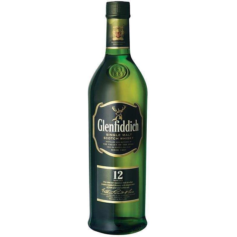 Glenfiddich 12 Year Old Scotch Single Malt Scotch Whisky 750 ML