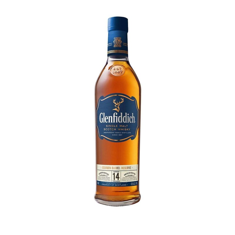 Glenfiddich 14 Year Old Bourbon Barrel Reserve Single Malt Scotch Whisky 750 ML