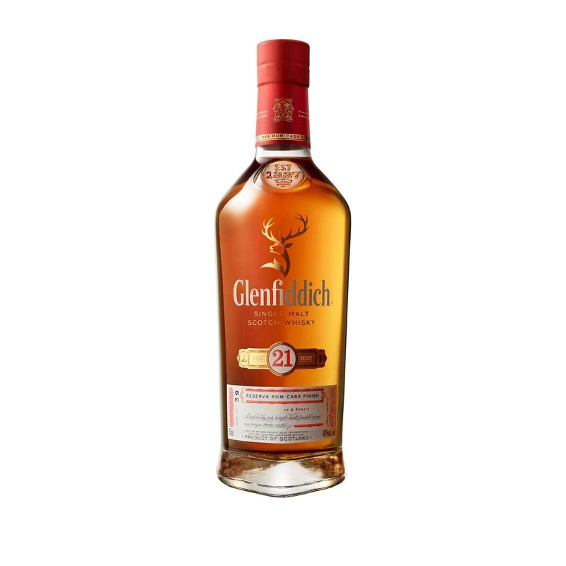 Glenfiddich 21 Year Old Gran Reserva Rum Cask Finish Single Malt Scotch Whisky 750 ML