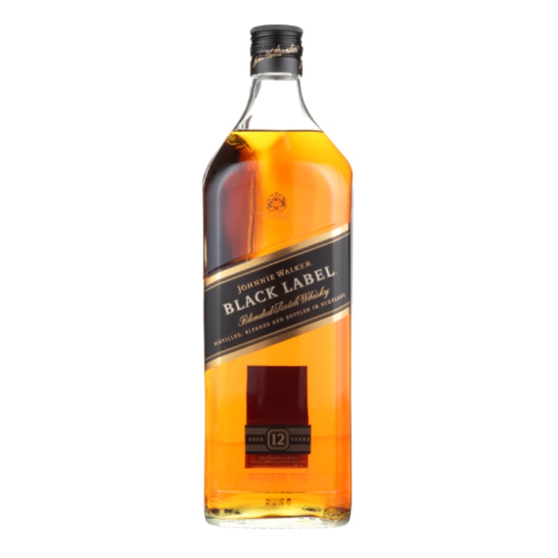 Johnnie Walker Blended Scotch Black Label 12 Year 80 1.75 L