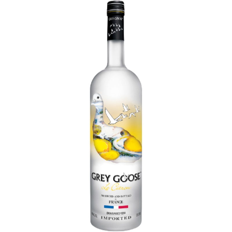 Grey Goose Citrus Flavored Vodka Le Citron 80 1.75 L