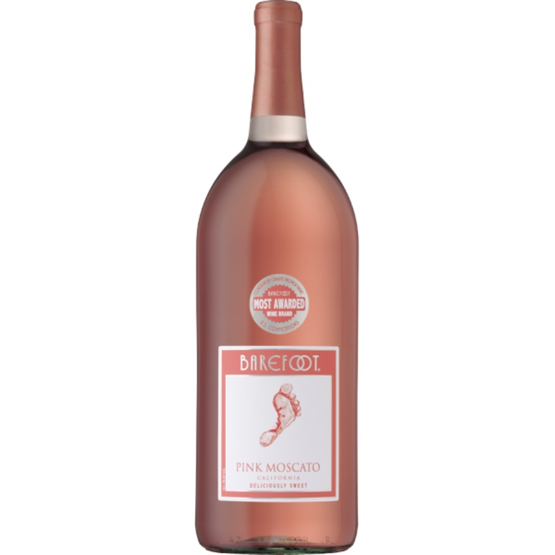 Barefoot Cellars Pink Moscato California 1.5 L (6 Bottle)