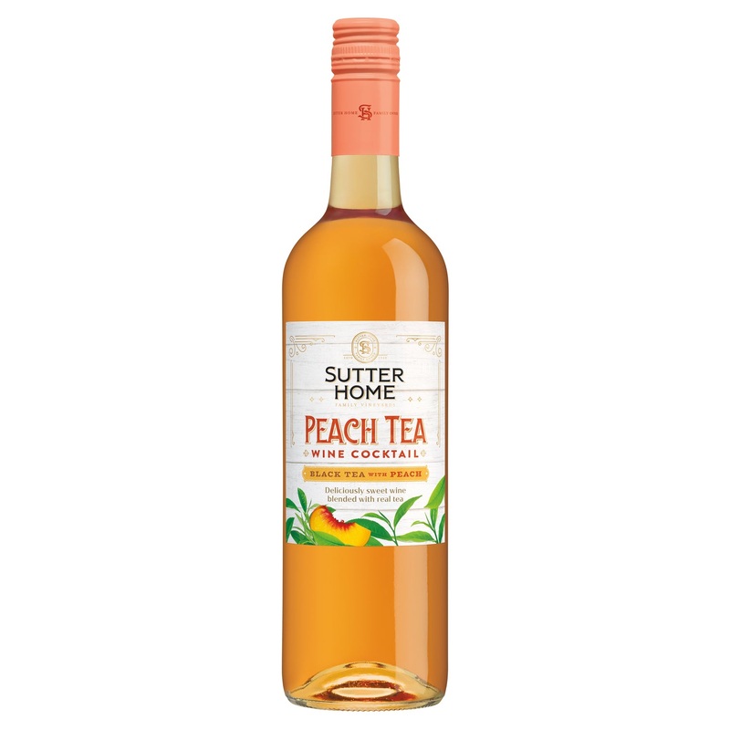 Sutter Home Peach Tea Wine Cocktail Black Tea With Peach 750 ML