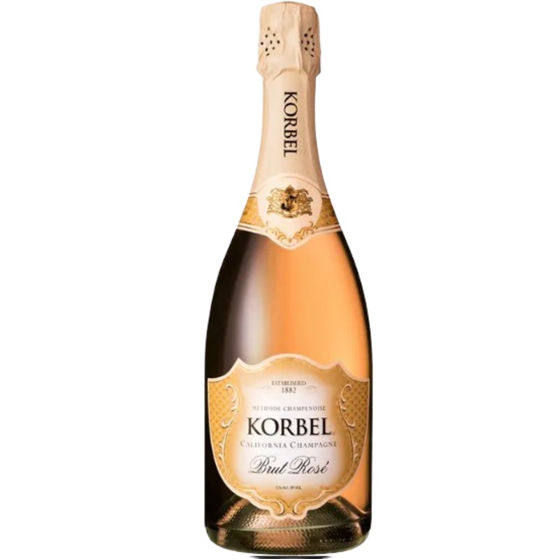 Korbel Champagne Cellars Brut Rose California Champagne 750 ML