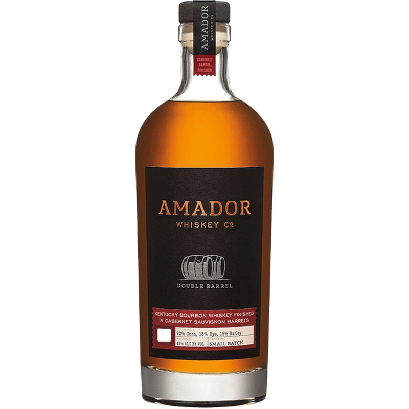 Amador Whiskey Co. Bourbon Double Barrel Cabernet Sauvignon Barrel Finished 92 750 ML