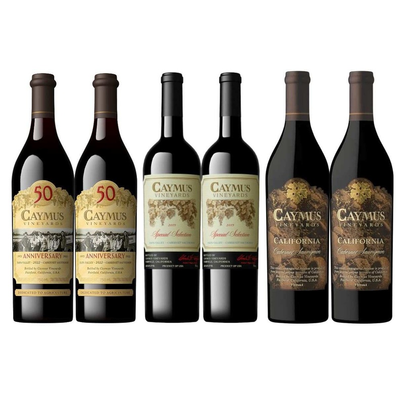 Caymus 50th Anniversary & California Cabernet & Special Selection Cabernet Combo 750 ML (6 Bottles)