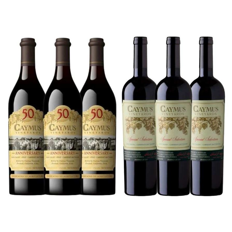 Caymus Special Selection Cab 2019 750 ML & Caymus 50th Anniversary 2022 1 L (6 Bottles)