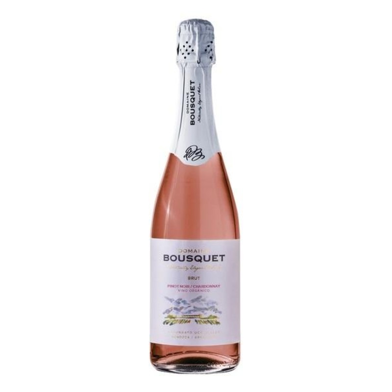 Domaine Bousquet Winery Sparkling Brut Rose Pinot Noir Chardonnay 750 ML
