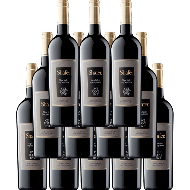 Shafer Vineyards One Point Five Cabernet Sauvignon Stags Leap District 2021 750 ML (12 Bottles)