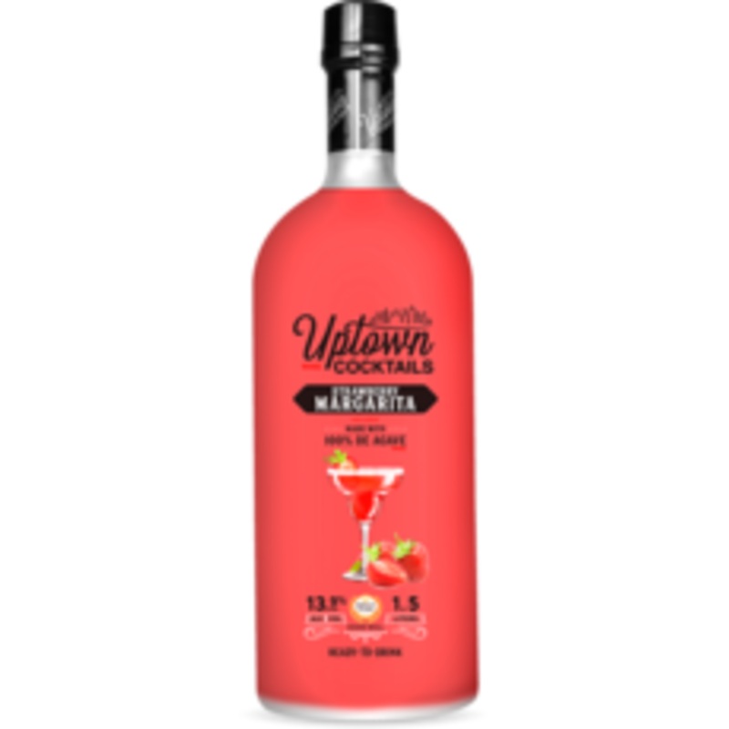 Uptown Cocktails Strawberry Margarita Wine Cocktail With 100% De Agave 1.5 L