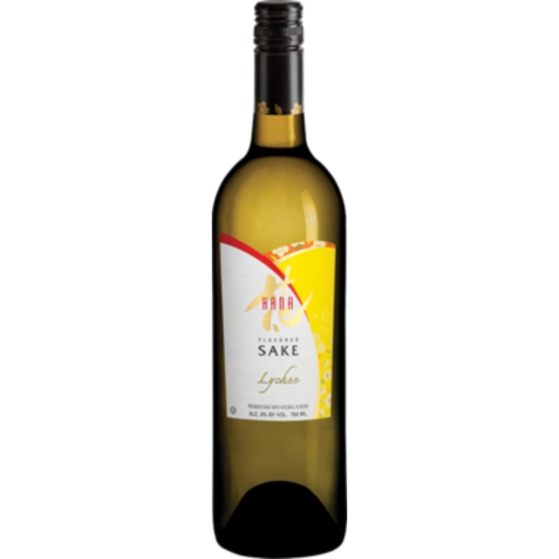 HANA Lychee Flavored Sake 750 ML
