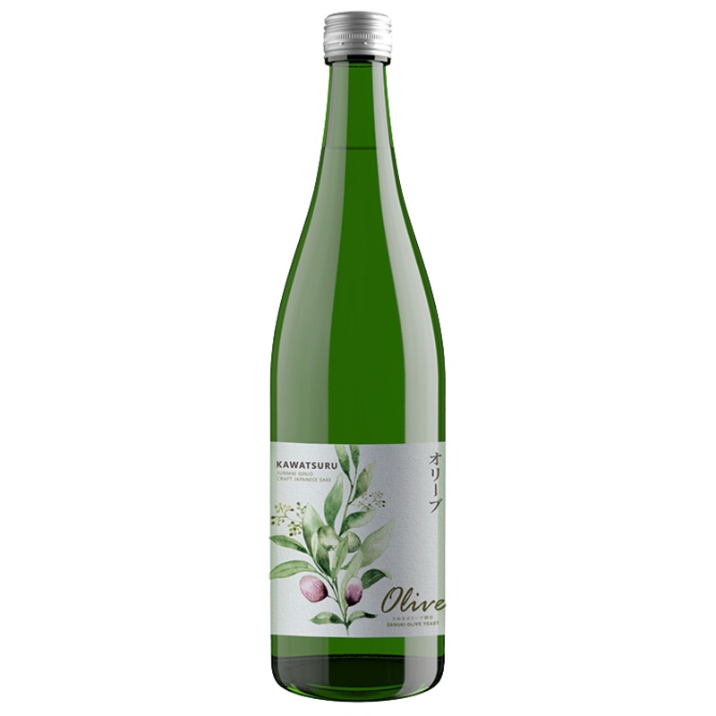 Kawatsuru Sake Brewing Olive Junmai Ginjo Sake 720 ML