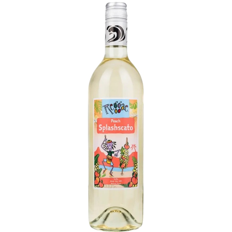 Reggae Wines Peach Splashcato Easley Grape Wine With Natural Flavor 750 ML