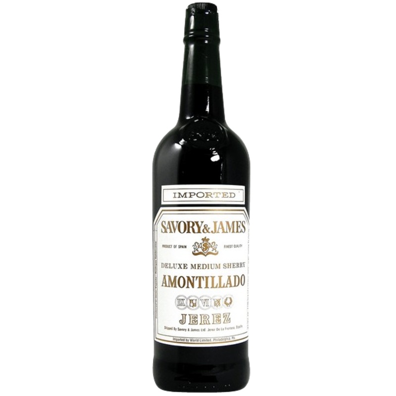 Savory &  James Amontillado Deluxe Medium Sherry Jerez-Xeres-Sherry 750 ML