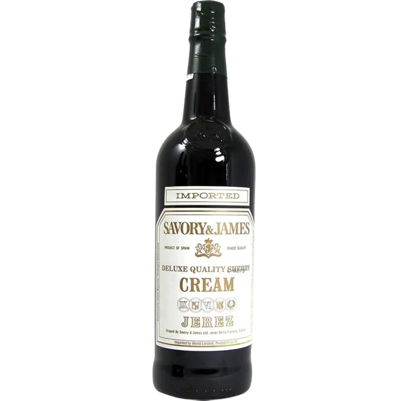 Savory &  James Cream Deluxe Quality Sherry Jerez-Xeres-Sherry 750 ML
