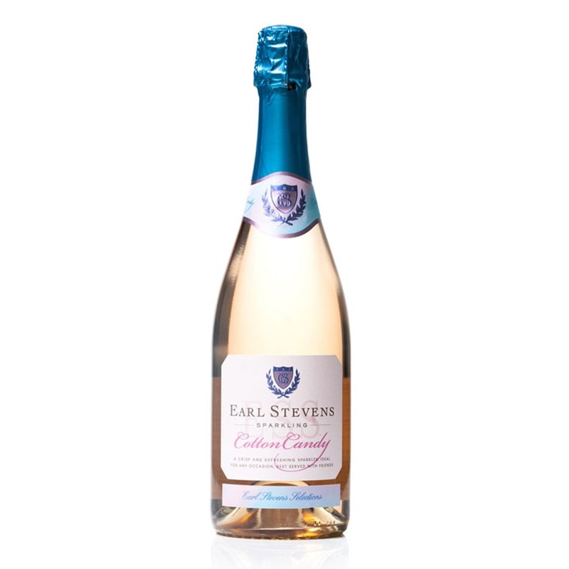 Earl Stevens Sparkling Cotton Candy Flavored Wine 750 ML