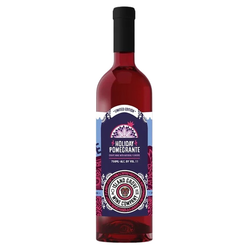 Island Grove Wine Company Holiday Pomegranate &  Berry 750 ML