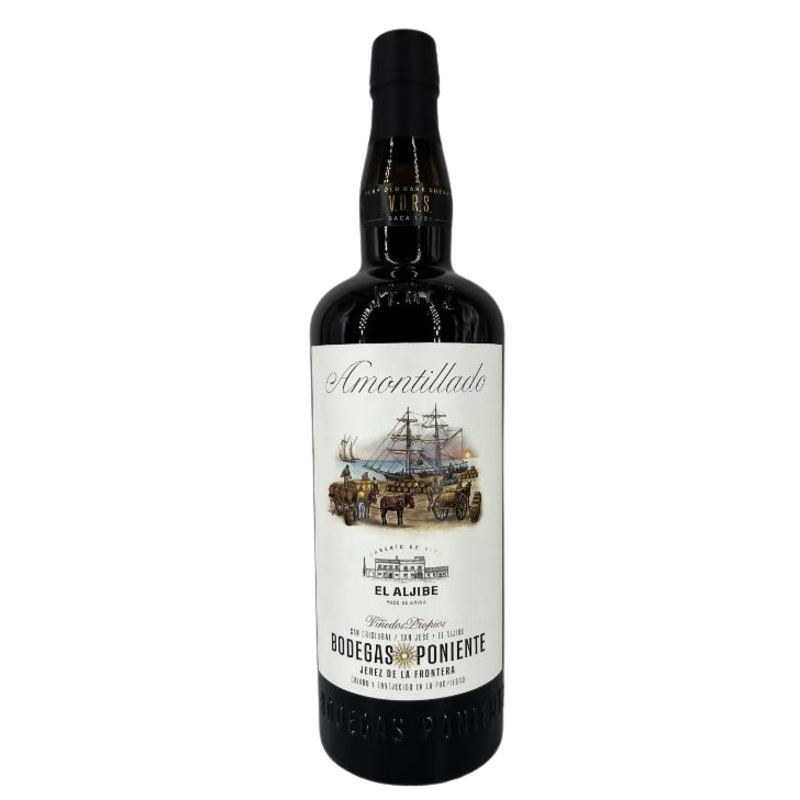 Bodegas Poniente Amontillado V.O.R.S El Aljibe Jerez-Xeres-Sherry 750 ML