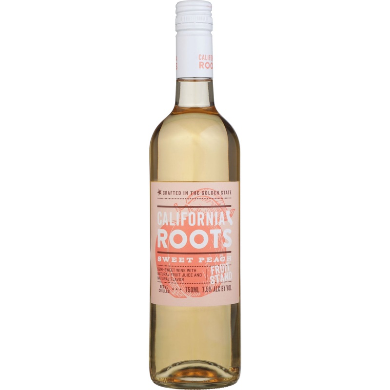 California Roots Sweet Peach Fruit Stand Flavored Wine 750 ML