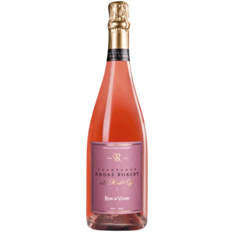 Andre Robert Champagne Extra Brut Rose De Vignes Premier Cru 750 ML