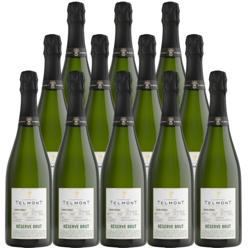 Champagne Telmont Reserve Brut 750 ML (12 Bottles)