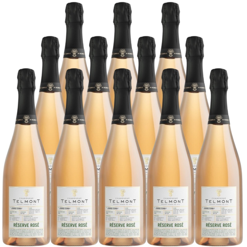 Champagne Telmont Reserve Rose 750 ML (12 Bottles)