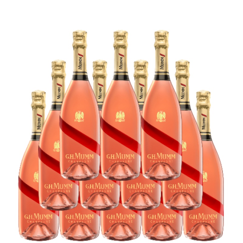 G H Mumm Champagne Brut Rose Cordon Rose 750 ML (12 Bottles)