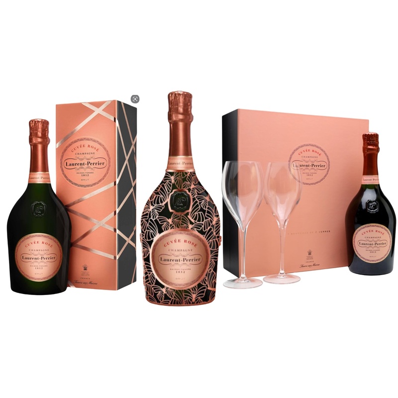 Laurent Perrier Cuvee Rose 750 ML (3 Bottles)