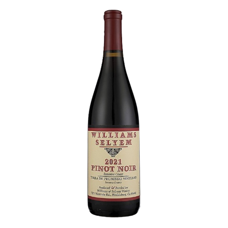 Williams Selyem Pinot Noir Terra De Promissio Vineyard Sonoma Coast 2021 750 ML