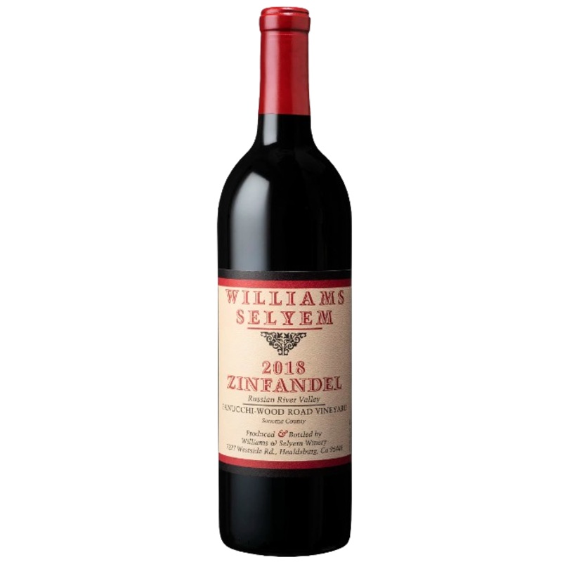 Williams Selyem Zinfandel Fanucchi Wood Road Vineyard Russian River Valley 2018 750 ML